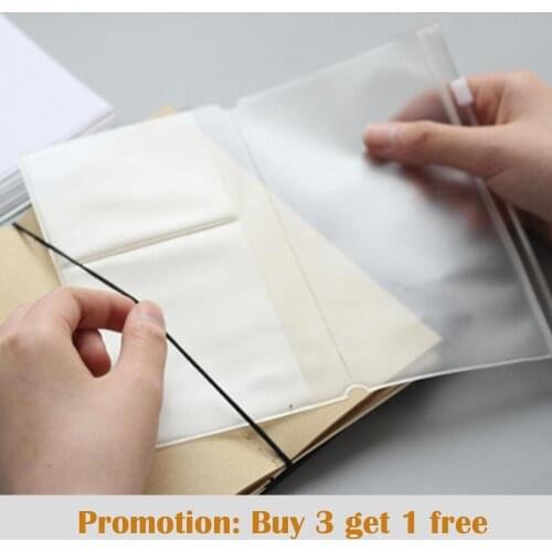 Travelers notebook traveler diary sheet protector Office card Organizer Office Card Organizer journal PVC Zipper Bag Holder