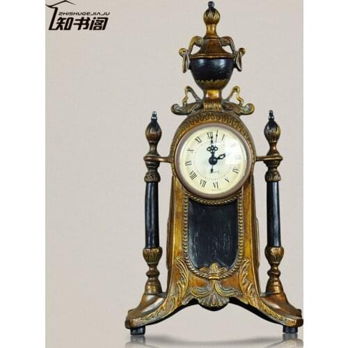European and American style palace clock antique clock ornaments decorations wedding room soft furnishings installed Wedding Gif