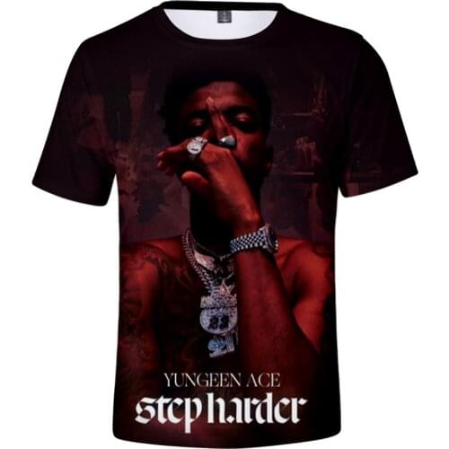 Yungeen Ace 3D Print Spring Summer Preppy Style Men/Women Street Clothes T-shirt Youthful Gothic HIP HOP Retro Innovation