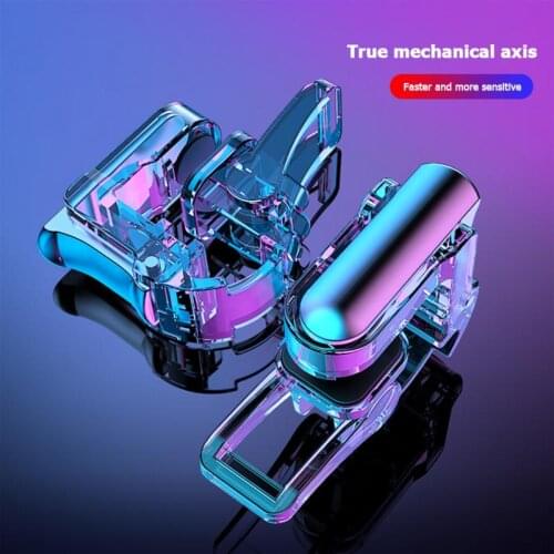 GT01 Phone Gamepad Joystick Highly Sensitive Mechanical Shaft Feels Game Triggers For PUBG Mobile L1 R1 Shooter Controller