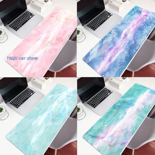 Large Marble Desk Pad Mouse Pad Gamer Waterproof Kawaii Desk Mat Computer Keyboard Table Decoration Cover Gaming Player Mice Mat