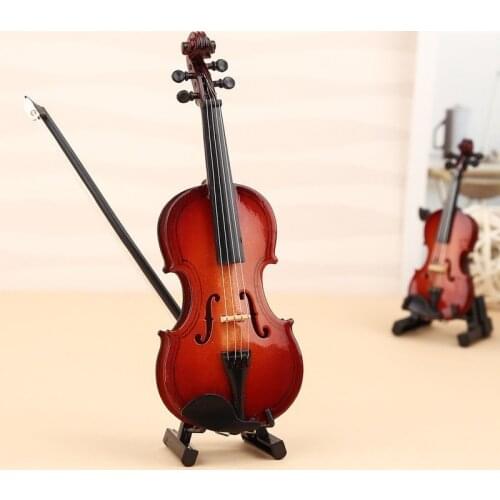 Simulation Mini Musical Instrument Handmade Violin Model Jewelry Music Training School Teacher Graduation Company Gift