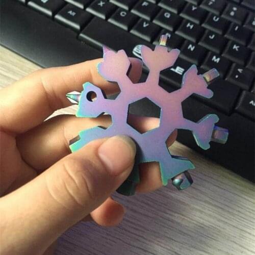 Carbon Steel Multifunction Corkscrew Snowflake Wrench Tool Screwdriver Bottle Opener Small Size Home Kitchen Tools