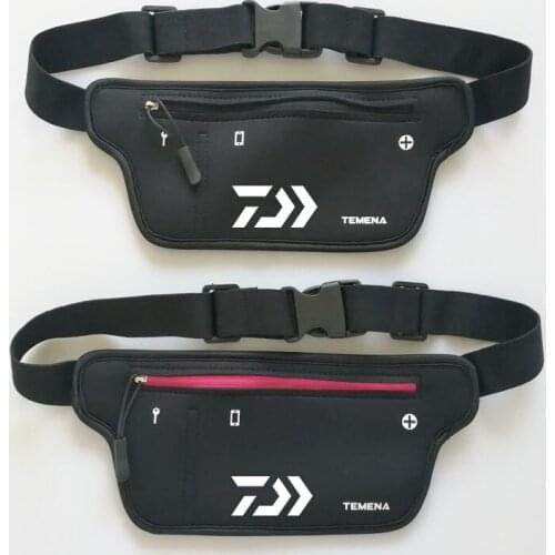 2020 Daiwa Mens Fishing Waterproof Waist Bag Outdoor Mountaineering Running Belt Bag Fishing Diving Bag Riding Belt Bag