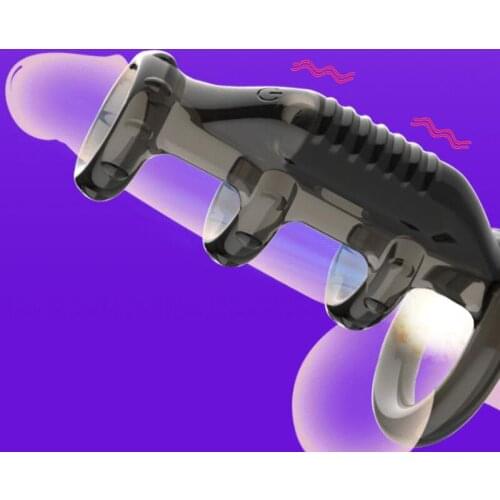 Men Toys Vibrating Penis Enlargement Penis Ring Ball Stretcher Penis Sleeve Sex Toys for Men Sex Delayed Ejaculation Cock Rings