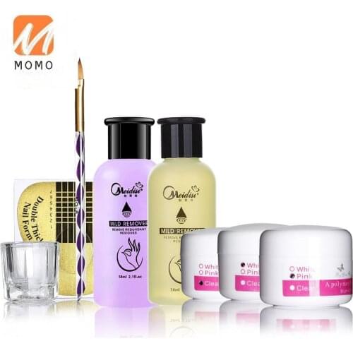 Crystal Nail Set Acrylic Powder Crystal Liquid Crystal Pen Combination Sets Extension Rhinestone French Crystal Nail Extension