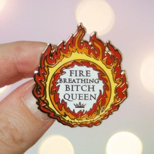 Fire Breathing Cynthia Wijmans Enamel Brooch Pin Backpack Hat Bag Lapel Pins Badges Women Mens Fashion Jewelry Accessories