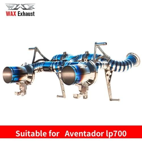 Factory wholesale titanium exhaust pipe with valvetronic catback for Aventador SVJ LP700