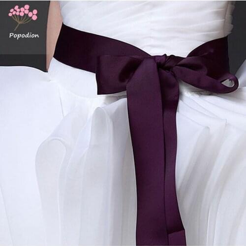 Popodion Wedding belt ribbon 9 colors wedding belt now bridal belt dress accessories WAS10136