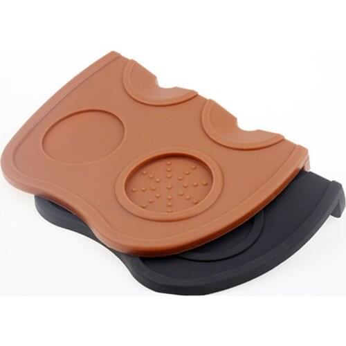 Anti-skid Coffee Tamper Mat Espresso Pad Coffee Tamping Holder Tampers Rubber Corner Pad Silicone Coffeeware Tamping Mat