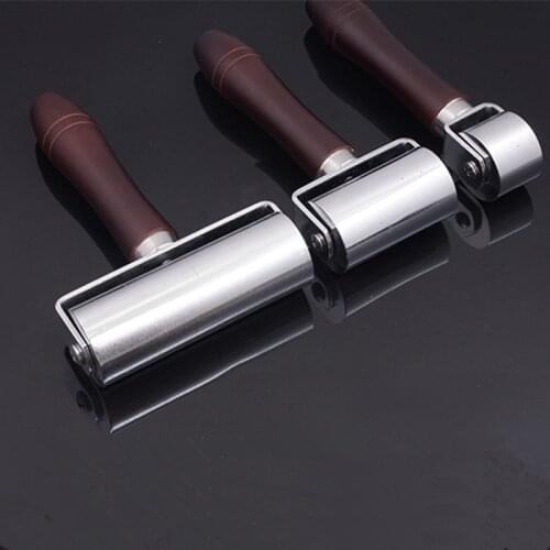 Leather Craft Wheel Push Wheel DIY Press Side Roller Manual Trousers Press Edge Leather Sewing Piping Carbon Steel Solid Roller