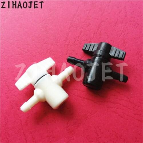 30pc Large format printer Ciss ink system manual valve 2 ways Flora Mutoh solvent printer bulk ink system ink tube switch valves