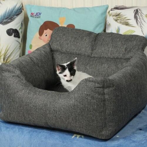 Pet Dog Carrier Car Seat Pad With Safety Belt Cat Puppy Bag Safe Carry House Dog Seat Bag Basket Pet Car Travel Product