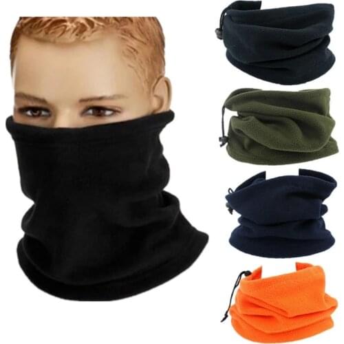 Warm Cycling Headwear Polar Fleece Neck Tube Ear Warmer Skating Running Sport Scarf Face Mask Camping Hiking Neck Warmer