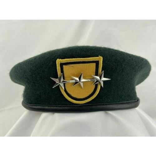 Tomwang2012 US Army 1th Special Forces Group Green Beret 3 Star Lieutenant General Rank Hat