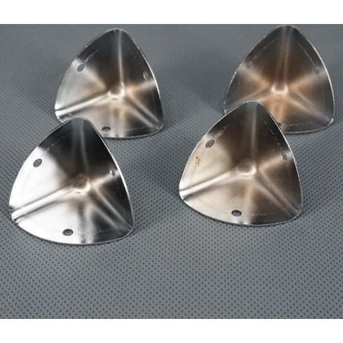 High Quality 4Pcs Silver Metal Wooden Case Corner Angle Brace Protectors for Trunk Box Chest Flightcase