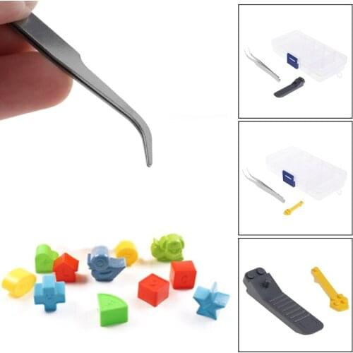 Tweezers Storage Box Aid Accessories Mini Nano Diamond Building Blocks 4Pcs Set