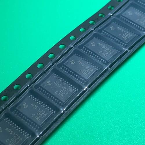 2pcs/lot ADS1232IPWR TSSOP24 IC ADC 24-BIT 10-80SPS 24-TSSOP ADS1232