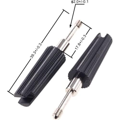 20 pcs DB9 Screw Lock ABS Platic Handle overall 39 mm Length for D-Sub connector Hood fastener E17.8mm