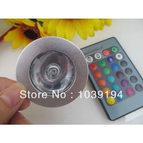 3W E27 RGB LED Bulb 16 Color Change Lamp spotlight 110 220v for Home Party decoration with IR Remote