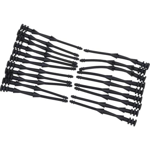 65mm Screw Pin Rivet Rubber PC Fan Noise Absorbtion Fans Anti Vibration Mount Silicone Screws Noise Reduction Equipment 20 Pcs