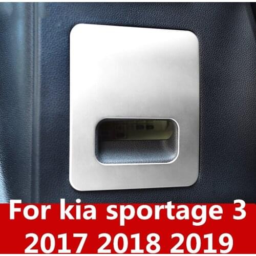 Main drive fuse box sequins modified stainless steel panel decorative stickers For kia sportage 3 2017 2018 2019