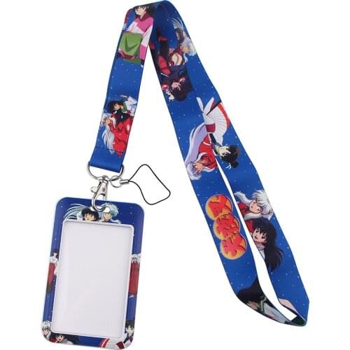 DB380 Anime Couple Neck Strap Lanyard keychain Phone Strap ID Badge Holder Rope Key Chain Keyring Cosplay Accessories