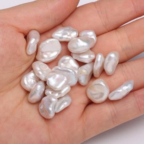 New 1PC Natural Freshwater Pearl Beads 11-12mm Irregular Shape Loose Beads for DIY Elegant Necklace Bracelet Jewelry Accessories