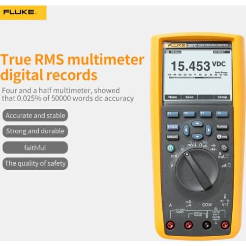 Fluke 287C Digital Multimeter True Effective Value Capture trend function high-end handheld FLUKE 287 287CN