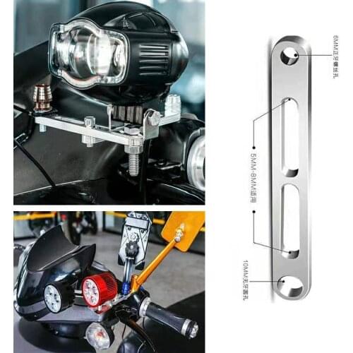 Motorcycle Headlight Mount Brackets Hot sale 1pc Universal Fork Ear Chopper Headlamp Holder Adjust Motor Fork Mount