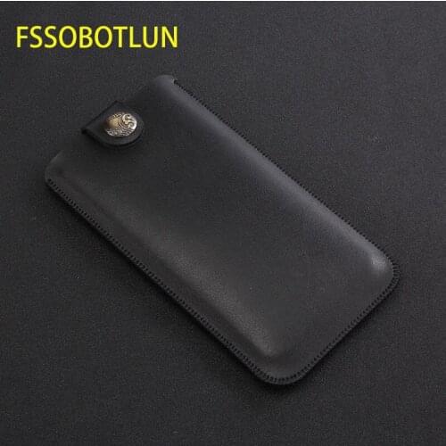 FSSOBOTLUN,ForBlackBerry KEY2/KEYone Pouch Sleeve Holster Handmade Full Protective Case For BlackBerry KEY2 LE With Buckle