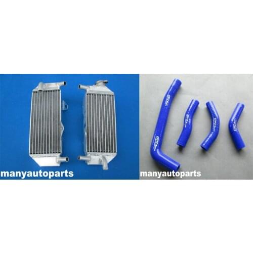 GPI Aluminum radiator and blue hose for Honda CRF250R CRF 250R 2010-2013 2011 10 11 12 13