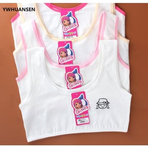 YWHUANSEN Cotton Braces Bras For Girls 12 Years Old Lingerie Small Breasts Young Girl Clothing Tops For Children Undergarments