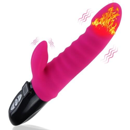 Sex Toys for Women Rabbit Dildo Vibrator G-Spot Clitoris Stimulator Vaginal Pussy Massager Heating Adult Toy Female Masturbation