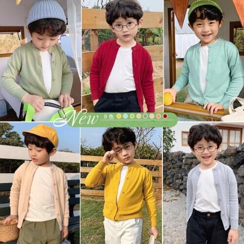 Baby Boy Girls Cardigan Children Sweater Coat Spring Autumn Kids Sweater Knitted Outwear Jacket Children Clothes RT329