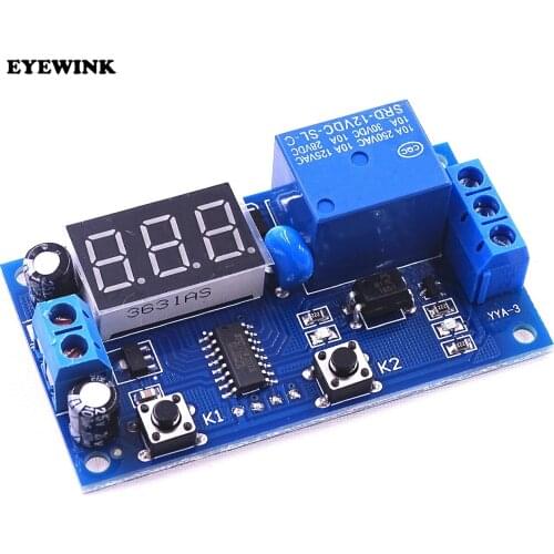 Arrival Delay Time Module Multifunction Switch Control Relay Cycle Delay Timer Module DC 12v-time-delay-relay Module