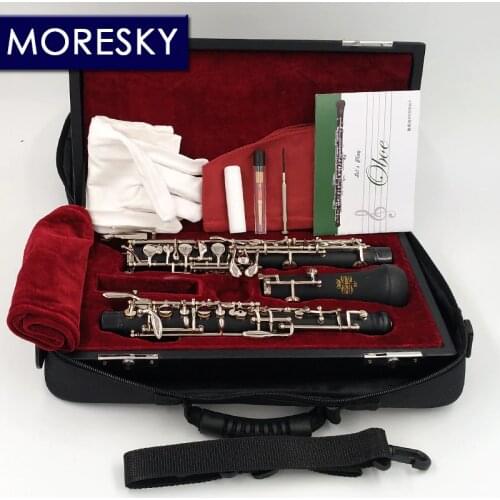 MORESKY Professional C Key Oboe Semi-automatic Style Cupronickel nickelplate MORESKY Oboe S01