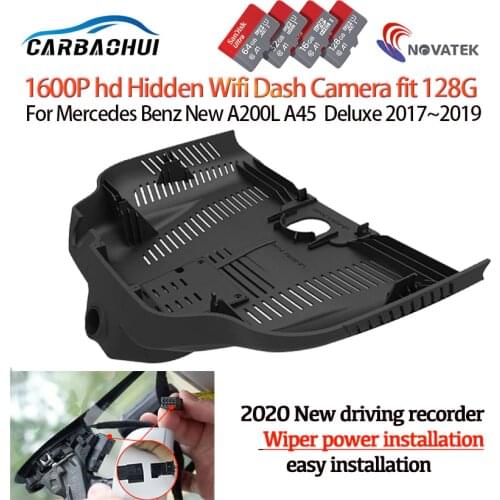NEW! Plug and play Car DVR Video Recorder Dash Cam Camera For Mercedes Benz New A200L A45 Deluxe 2017~2019 full hd 1600p