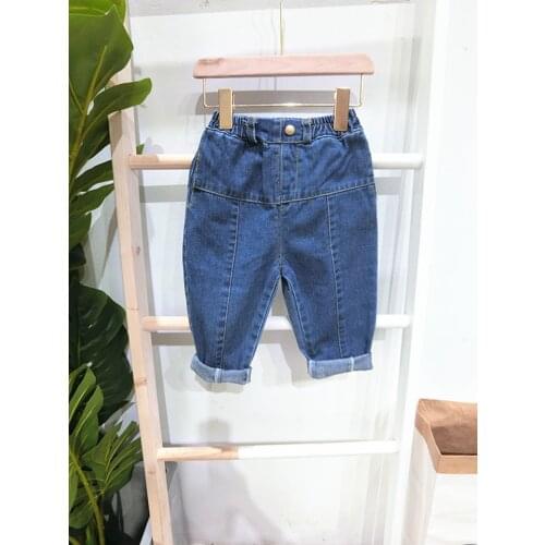 Autumn New Arrival Baby Boy Pants Jeans Autumn New Arrival Denim Pants for Girls Kids Trousers 2 3 4 5 6 Y Child Jeans 2019 Hot