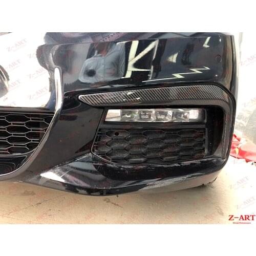 Z-ART carbon fiber front flaps for BMW G30 G31 carbon fiber front splitter for BMW 5 series 2017