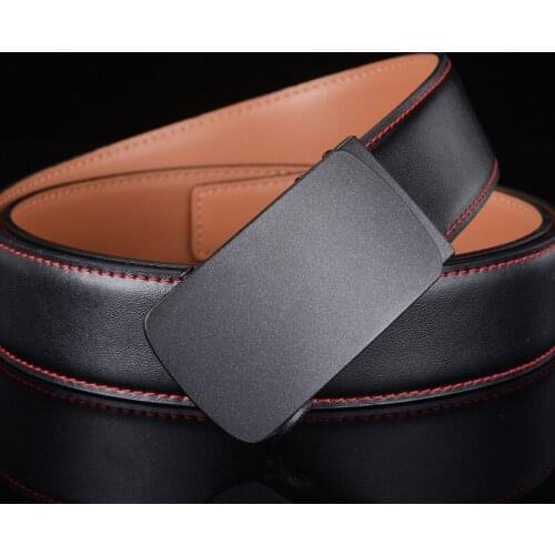 Plyesxale Genuine Leather Belt Male Ratchet Dress Belt Automatic Buckle Mens Belts Luxury Brand Wholesale ceinture homme 2020 G3