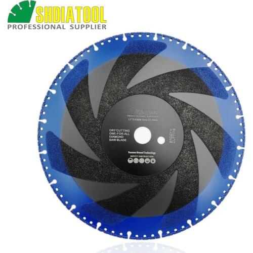SHDIATOOL 12"/300mm Vacuum Brazed Diamond blade Cutting Disc Multi Purpose Rescue Demolition Saw Blade Iron diamond wheel disc