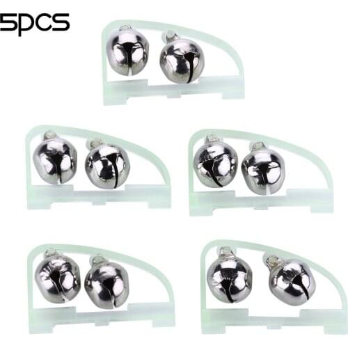 5PCS/Lot Luminous Fishing Alarm Galvanized Bell 3CM & 5CM Fish Bell 7G Alarm For Fishing Rod Pesca Fishing Accessories