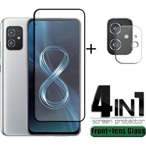 Full Cover Glass For Asus Zenfone 8 Glass For Asus Zenfone 8 Tempered Glass HD Screen Protector For Asus Zenfone 8 Lens Glass