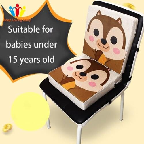 Baby New Printed Dining Chair Increased Piano Cushion Portable Seat Cushion Childrens Heightening Dining Chairs Booster Seats