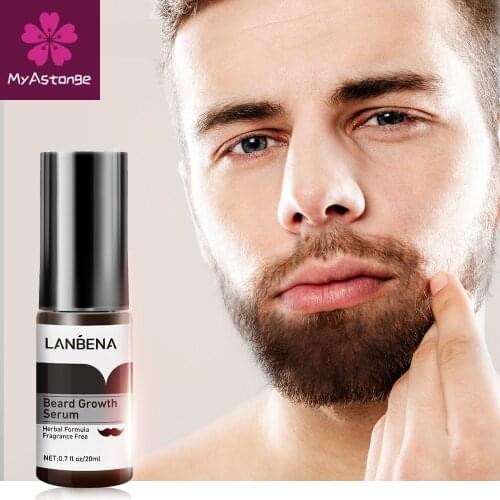 LANBENA Beard Growth Serum Preventing Baldness Consolidating Achieve Fuller Anti Hair Loss Nourish Roots thicker Hair Care 20ml