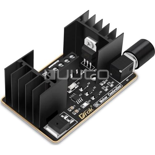 DC 8-36V Motor Speed Control PWM Motor Speed Controller Switch 5A Current Voltage Regulator with LED Dimming