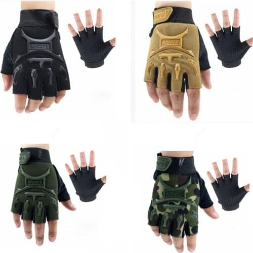 Cycling mountain bike short finger sunscreen non-slip gloves Children Sport Gloves for Training Gloves A1