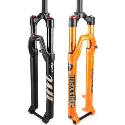 MTB Mountain Bike Pneumatic Air Suspension Fork 26 27.5 29 Inch 100x15mm Thru Axle Travel 100mm Shock Absorber Remote Lockout