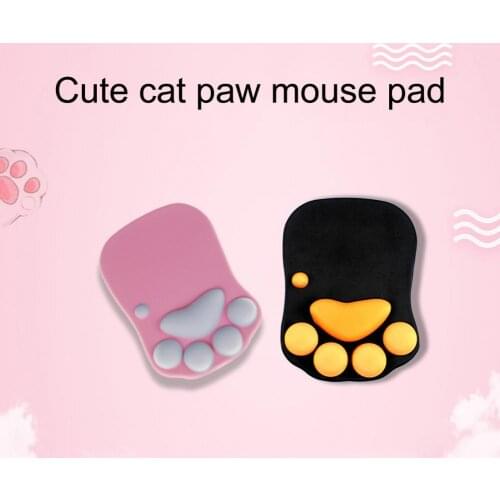 High Quality Cute 3D Cat Paw Mouse Pad Nonslip Silicone Mice Mat PC Computer Wrist Rest Support